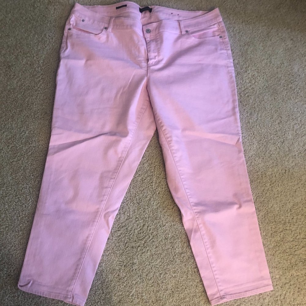 Pink Talbots Flawless Five Pocket Boyfriend Jeans